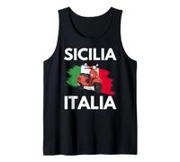 Sicilia Italia Y Ciclomotor Italiano En Sicilia Camiseta sin Mangas