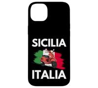 Sicilia Italia Y Ciclomotor Italiano En Sicilia Carcasa para iPhone 14 Plus