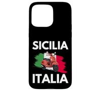 Sicilia Italia Y Ciclomotor Italiano En Sicilia Carcasa para iPhone 15 Pro Max