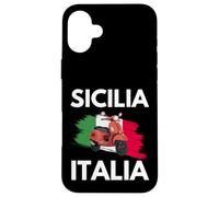 Sicilia Italia Y Ciclomotor Italiano En Sicilia Carcasa para iPhone 16 Plus