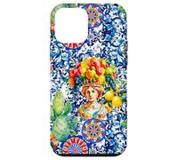 Siciliano Moros Cabeza Colorido limón Arte Carcasa para iPhone 12 Mini