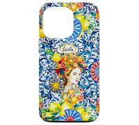 Siciliano Moros Cabeza Colorido limón Arte Carcasa para iPhone 13 Pro