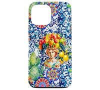 Siciliano Moros Cabeza Colorido limón Arte Carcasa para iPhone 13 Pro MAX