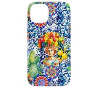 Siciliano Moros Cabeza Colorido limón Arte Carcasa para iPhone 14