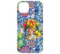 Siciliano Moros Cabeza Colorido limón Arte Carcasa para iPhone 14 Plus