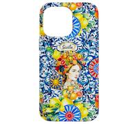 Siciliano Moros Cabeza Colorido limón Arte Carcasa para iPhone 14 Pro MAX
