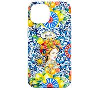 Siciliano Moros Cabeza Colorido limón Arte Carcasa para iPhone 15
