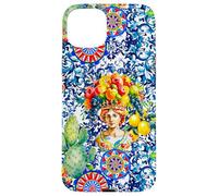Siciliano Moros Cabeza Colorido limón Arte Carcasa para iPhone 15 Plus