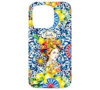 Siciliano Moros Cabeza Colorido limón Arte Carcasa para iPhone 15 Pro
