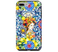 Siciliano Moros Cabeza Colorido limón Arte Carcasa para iPhone 7 Plus/8 Plus