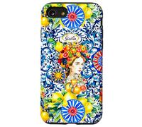 Siciliano Moros Cabeza Colorido limón Arte Carcasa para iPhone SE (2020) / 7/8