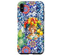 Siciliano Moros Cabeza Colorido limón Arte Carcasa para iPhone XS MAX