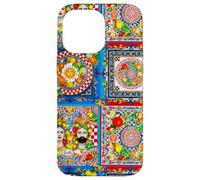 Siciliano moros Cabeza limón Verano Sol Arte mediterráneo Carcasa para iPhone 14 Pro MAX