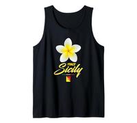 Sicily Italy Tropical Flower Yellow Frangipani Aesthetic Art Camiseta sin Mangas