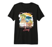 Sicily Sign I Love Sicily, Sicily Italy Illustration Graphic Camiseta Premium