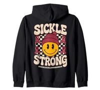 Sickle Strong - Groovy Sickle Cell Awareness Ribbon Sudadera con Capucha