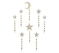 SICOPEE Horquillas doradas con diamantes de imitación para niñas y mujeres, 8 horquillas de cristal de 2.3 pulgadas, accesorios para el cabello