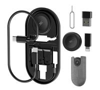sicotool Kit de cable adaptador de carga multiUSB, 60 W, organizador de dispositivos de teléfono de carga rápida para iPhone/Apple Watch/USB-C caja de viaje para Galaxy S23 16/15/14/13/12 y más