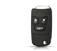 SICOTTON Carcasa para Llave para Jeep para Grand Cherokee 2008-2010 para Commander 2007 Entrada modificada 3/4 botón Plegable Funda para Llave de Coche Shell Carcasas para Llave Coche(3 Buttons)