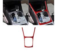 SICOTTON Cubierta Fibra Carbono Panel De Cambio Marchas Pegatina Decorativa para Mercedes para Benz Clase B W245 2005-2011 Molduras Interiores Automóviles(Red)