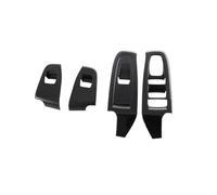 SICOTTON Cubierta Interruptor Control Elevalunas Coche Moldura Fibra De Carbono ABS para Subaru para Crosstrek 2023 2024 Molduras Interiores Automóviles