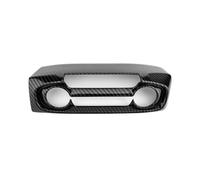 SICOTTON Embellecedor Botón Aire Acondicionado con Textura Fibra Carbono ABS para Hyundai para Veloster JS 2019 2020 2021 2022 LHD Molduras Interiores Automóviles