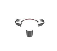 SICOTTON Embellecedor De Botones Volante De Coche Cubierta De Marco para Hyundai para Tucson NX4 2025 LHD RHD Molduras Interiores Automóviles(Wood Grain)