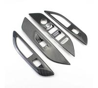 SICOTTON Embellecedor De Panel De Botones del Interruptor del Elevalunas ABS para Peugeot 208 2020 2021 2022 2023 2024 2025 Molduras Interiores Automóviles(with Handle Version)