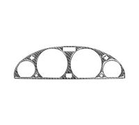 SICOTTON Embellecedor Decorativo Marco De Velocímetro Coche Pegatinas para B&MW Serie 3 E46 M3 1999 2000 2001 2002 2003 2004 Molduras Interiores Automóviles(Black)