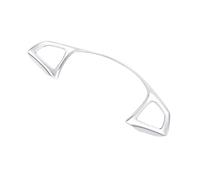 SICOTTON Embellecedor del Marco del Volante para Mercedes para Benz CE GLC CLA Clase W205 W213 X253 Molduras Interiores Automóviles(Plata)