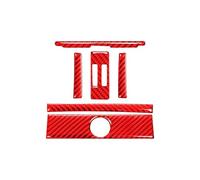 SICOTTON Embellecedor Salida De Aire Asiento Trasero del Coche Pegatinas Decorativas para B&MW Serie 3 F30 F34 2013 2014 2015 2016 Molduras Interiores Automóviles(Style 1 Red)