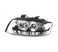 SICOTTON Luz Circulación Diurna Delantera Coche Lámpara Señalización De Conducción Carcasa Faro para A4 B6 2001 2002 2003 2004 2005 Faros Delanteros(Only Left)