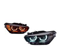 SICOTTON para B&MW F20 Serie 1 2015 2016 2017 2018 116i 118i 125i Luces De Coche LED Faros Delanteros Faros Delanteros Drl Lente De Proyector Faros Delanteros(1 Pair)