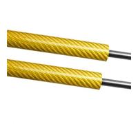 SICOTTON para C&hevrolet para Tracker ET/TA MK1 1988-1998 Capó Delantero del Coche Capó Modificar Gas Struts Levante Soporte(Yellow Carbon Fiber)