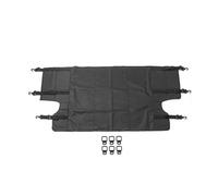 SICOTTON para Jeep para Wrangler JK 4 Puertas 2007-2018 Protector Seguridad para Maletero Trasero Coche Tela Funda Carga Fundas para Parasol para Equipaje(All Black)