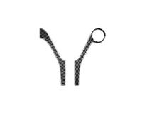SICOTTON para Mercedes para Benz W204 2007 2008 2009 2010 Consola Central Panel Instrumentos Pegatinas Fibra Carbono Decoración Interior Molduras Interiores Automóviles(Right-Hand Drive)