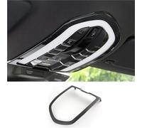SICOTTON para P&orsche para Macan para Panamera para Cayenne 2011-2019 LHD RHD ABS Marco Luz Lectura Delantera Cubierta Pegatinas Embellecedoras Interiores Luz De Techo Interior(Carbon Look)