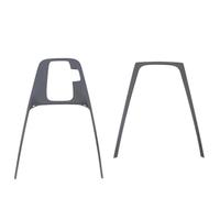 SICOTTON para S&Koda para Octavia Pro A8 Embellecedor De Acero Inoxidable Panel De Cambio Marchas Central De Coche Pegatina Molduras Interiores Automóviles(Black)