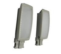 SICOTTON Para Seat para Alhambra 2011-2016 para Leon 2013-2017 Interior del Coche Led Espejo De Cortesía Luz Visera Lectura Luces De Maquillaje Bombillas de Techo para Coche(2 Pcs Grey)