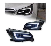 SICOTTON para Subaru para Forester 2013 2014 2015 2016 Faros Delanteros LED Angel Eye DRL Hid Bi Xenon Faros Delanteros(1 Pair)
