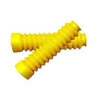 SICOTTON para Todoterreno Pit Dirt Bike Motocross Bicicleta 2 Uds Motocicleta Cubierta De Horquilla Delantera Polainas Gators Boot Shock Protector Polvo Guard(Amarillo)