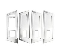 SICOTTON Pegatina Acero Inoxidable Marco Panel De Botones Elevalunas De Coche para VW para T-R&OC para Troc 2018 2019 2020 2021 2022 2023 LHD Molduras Interiores Automóviles