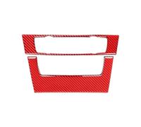 SICOTTON Pegatinas Decorativas Panel Botones CD del Aire Acondicionado Consola Central Coche Embellecedoras para B&MW Serie 3 E90 E92 320i 2005-2012 Molduras Interiores Automóviles(Red 3)