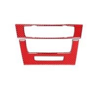 SICOTTON Pegatinas Decorativas Panel Botones CD del Aire Acondicionado Consola Central Coche Embellecedoras para B&MW Serie 3 E90 E92 320i 2005-2012 Molduras Interiores Automóviles(Red 2)