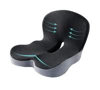 SICOUSOK Cojín de asiento de espuma viscoelástica para conductor de camión, silla de oficina, cojín de silla de casa, cojín antideslizante para asiento de coche, cojines ergonómicos para trabajadores
