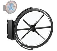 SICWEDIM Caja de luz holográfica 3D de doble cara, sin lentes HD, holográfico 3D, proyector de vídeo, señal publicitaria con control inteligente de aplicación, señal giratoria LED estereoscópica (50