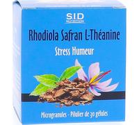 SID Nutrition Rhodiola Azafrán L-Teanina 30 Perlas