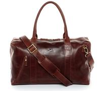 SID & VAIN Bolsa de Viaje Grande Cuero I Bolso de Deporte Fin de Semana I Maletín Viaje Weekender, Equipaje de Mano Cabina Yale Zip marrón Hecho a Mano