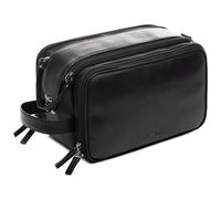SID & VAIN® Neceser Hombre Louis Neceseres de Viaje Bolsa de Aseo Piel Genuina Negro Unisex, Mujer, Hombre | Hecho a Mano