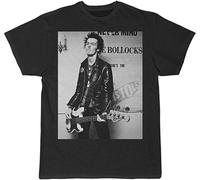 SID Vicious Bass Player T Shirt Graphic tee Mens Shirt Black 3XL